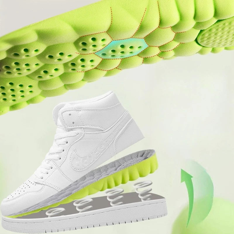 1 Paar erhöhende Einlegesohlen – atmungsaktiv, anti-geruch, stoßdämpfend, weich & komfortabel