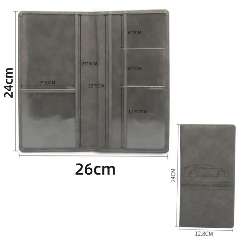 Elegante Dokumentenmappe für Fahrzeugpapiere – sichere & griffbereite Aufbewahrung